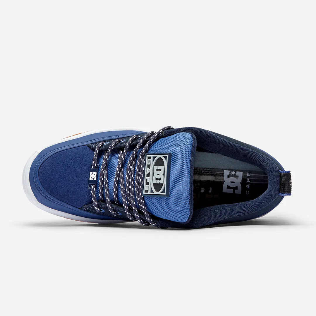 DC Clocker 2 - (Cafe) Navy Sb Check Solar Leather Skate Shoe