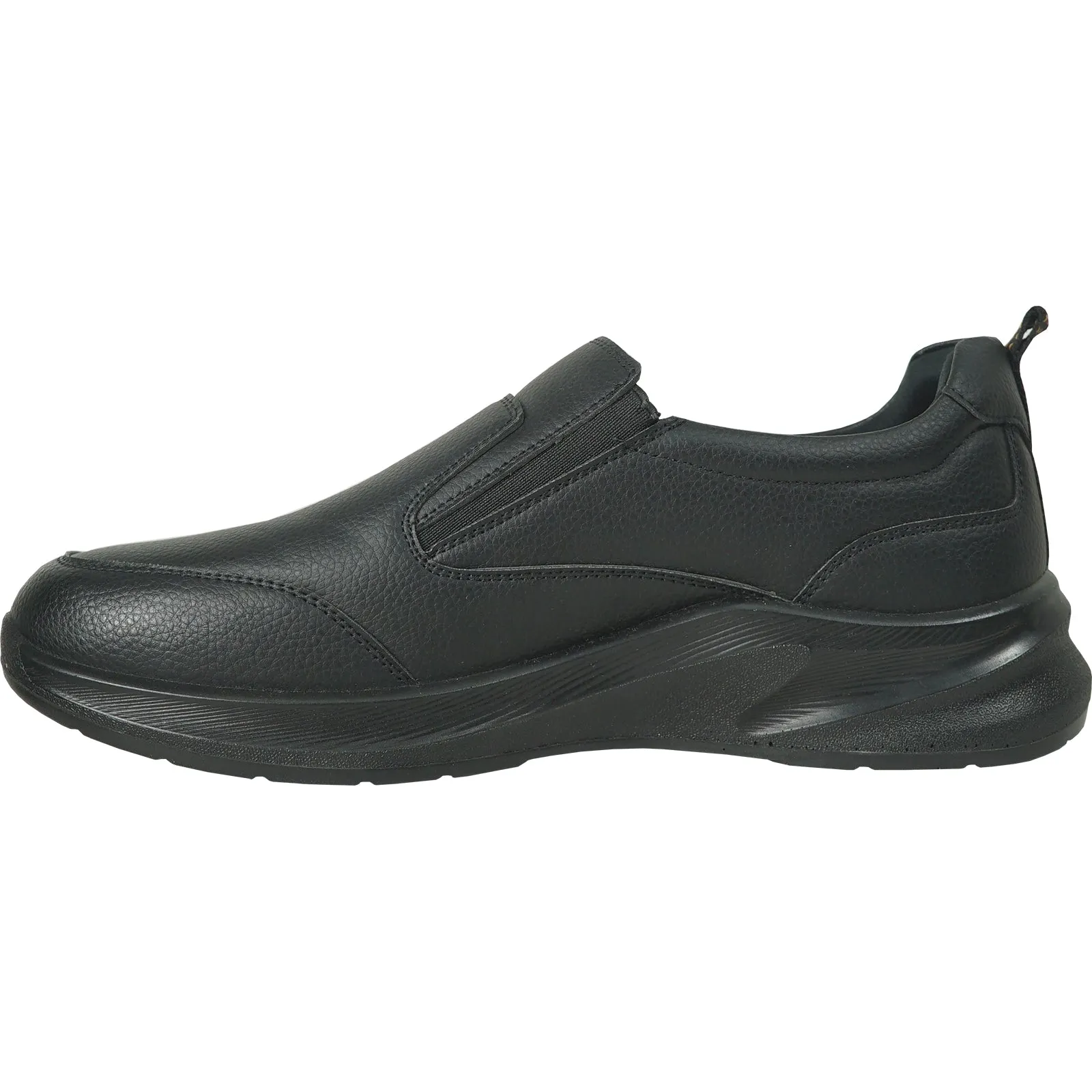 Flat Sole Work Boot VANGELO Women Slip Resistant Shoe ARIA-3 Black  - Wide Width Available