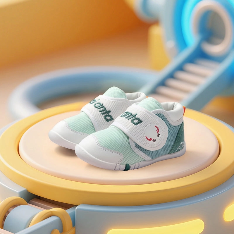 anta kids boys vintage sports Running Shoes 3125C0033-3 -green/white/blue Snow Skis With Boots