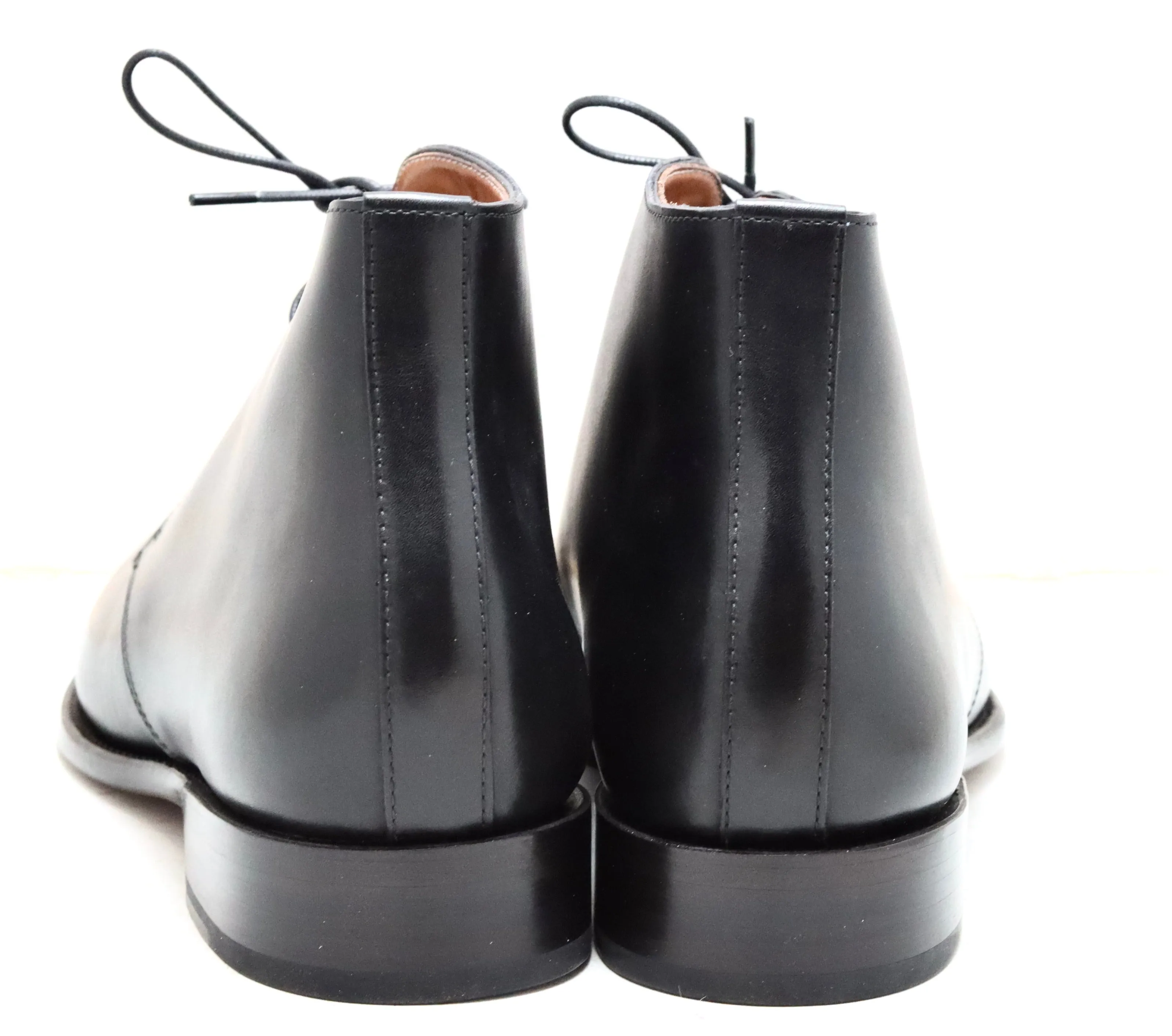 Desert boot |  Black calf | wide fit Toddler Fur Boots