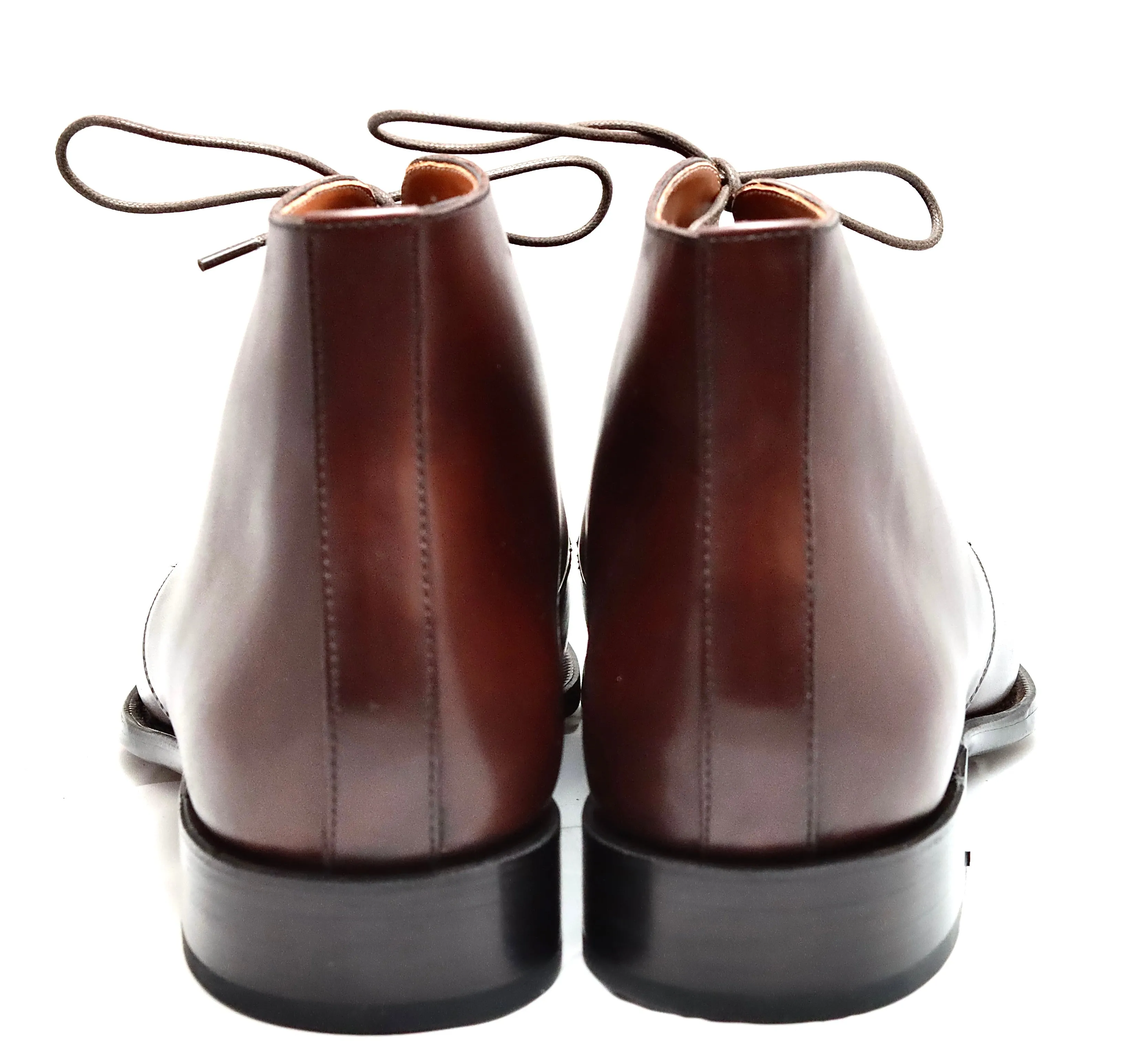 Desert Boot | brown |  box calf | wide fit Vintage Justin Diamond J Leather Roper Cowboy Boots 9
