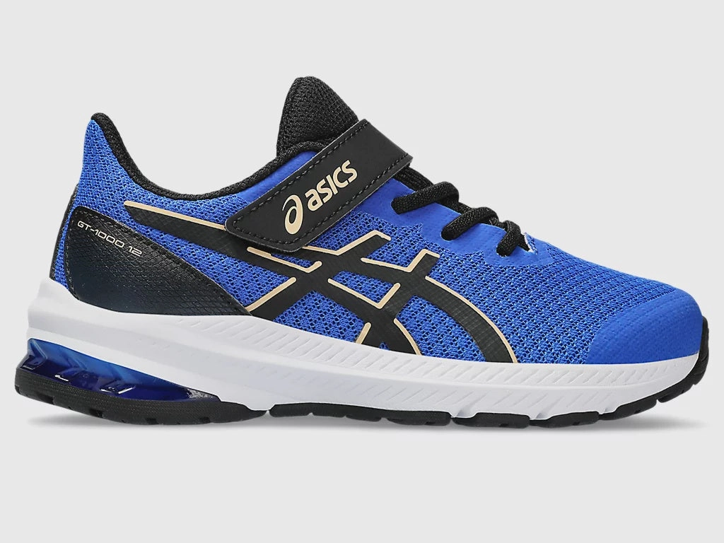 Asics Kids GT 1000 12 PS - Illusion Blue/Black Asics Top Running Shoes