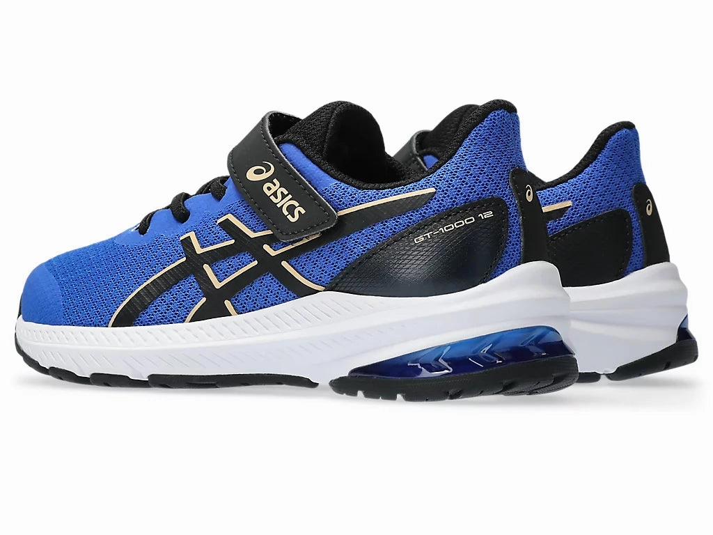 Asics Kids GT 1000 12 PS - Illusion Blue/Black Best Running Shoes In Asics