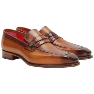 Fennix of Italy Genuine Alligator Skin LIAM Cognac Dress Loafers (USA Men Size) Dress Shoes For Toddlers