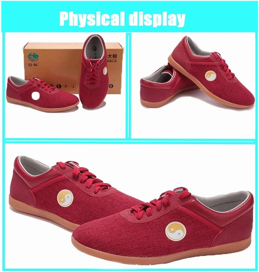 Tai Chi Martial Art Shoes,Suitable for Indoor and Outdoor Martial Arts, Badminton, Parkour, Table Tennis or Casual Street wear, Best Non Marking Shoes