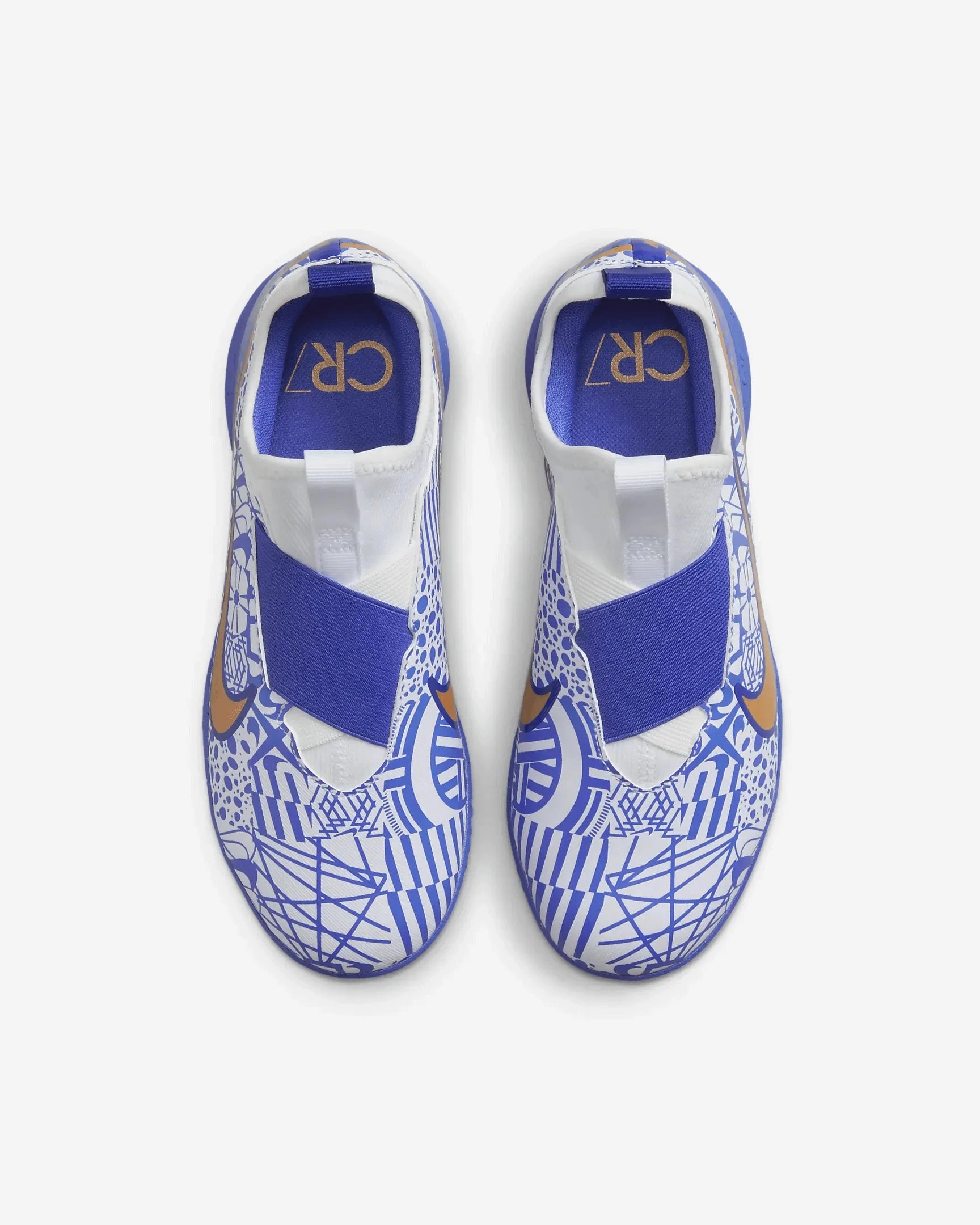 Nike Jr Zoom Vapor 15 Academy CR7 Indoor - White-Metallic Copper New Shoes Nike Basketball