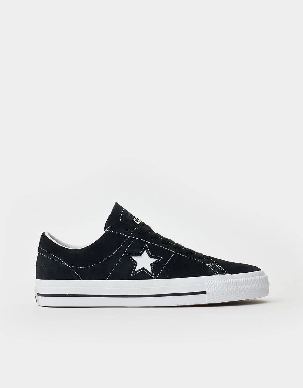 Converse One Star Pro Ox Skate Shoes - Black/White/White Nike Magic Shoes