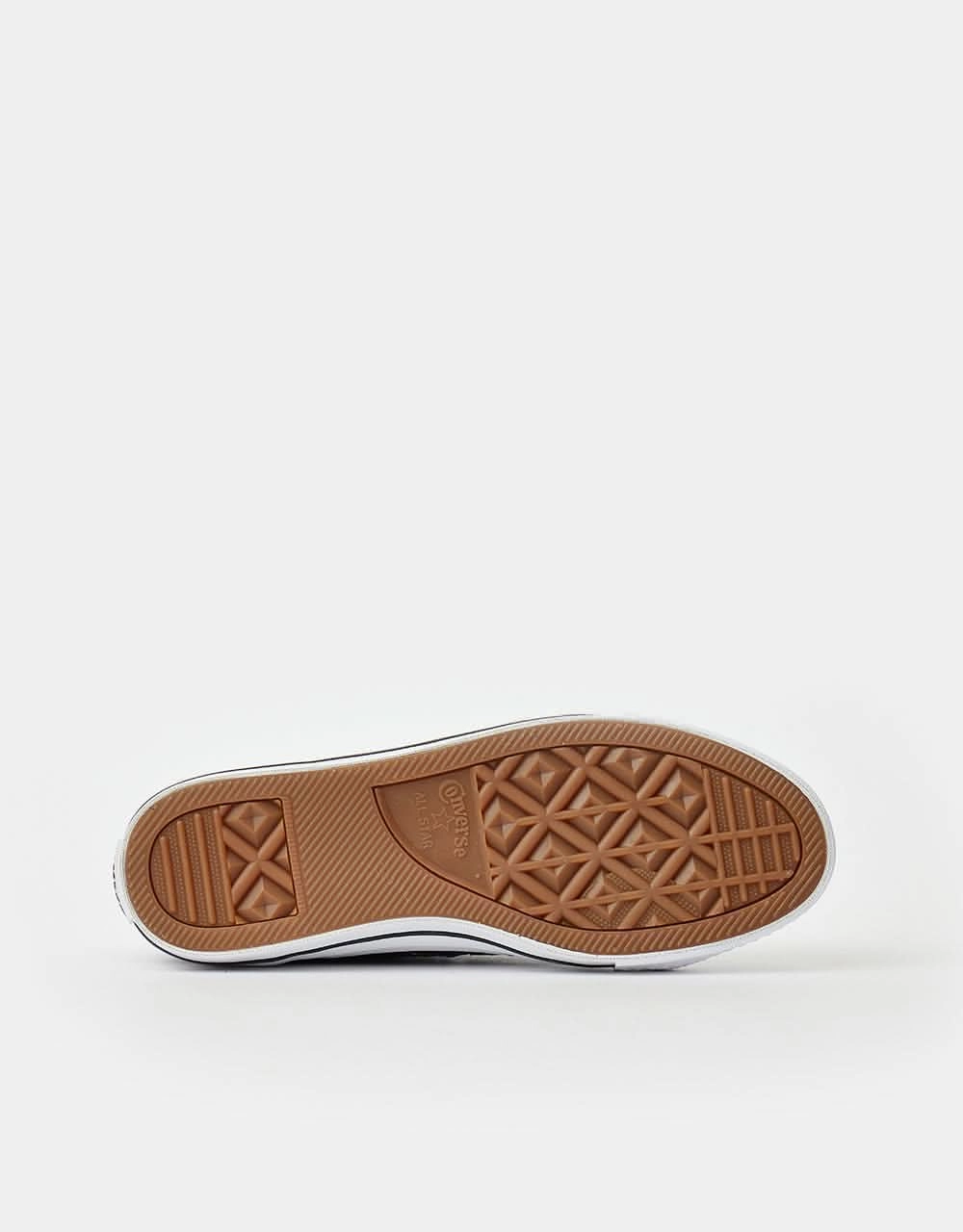 Silver And Nike Shoes Converse One Star Pro Ox Skate Shoes - Black/White/White