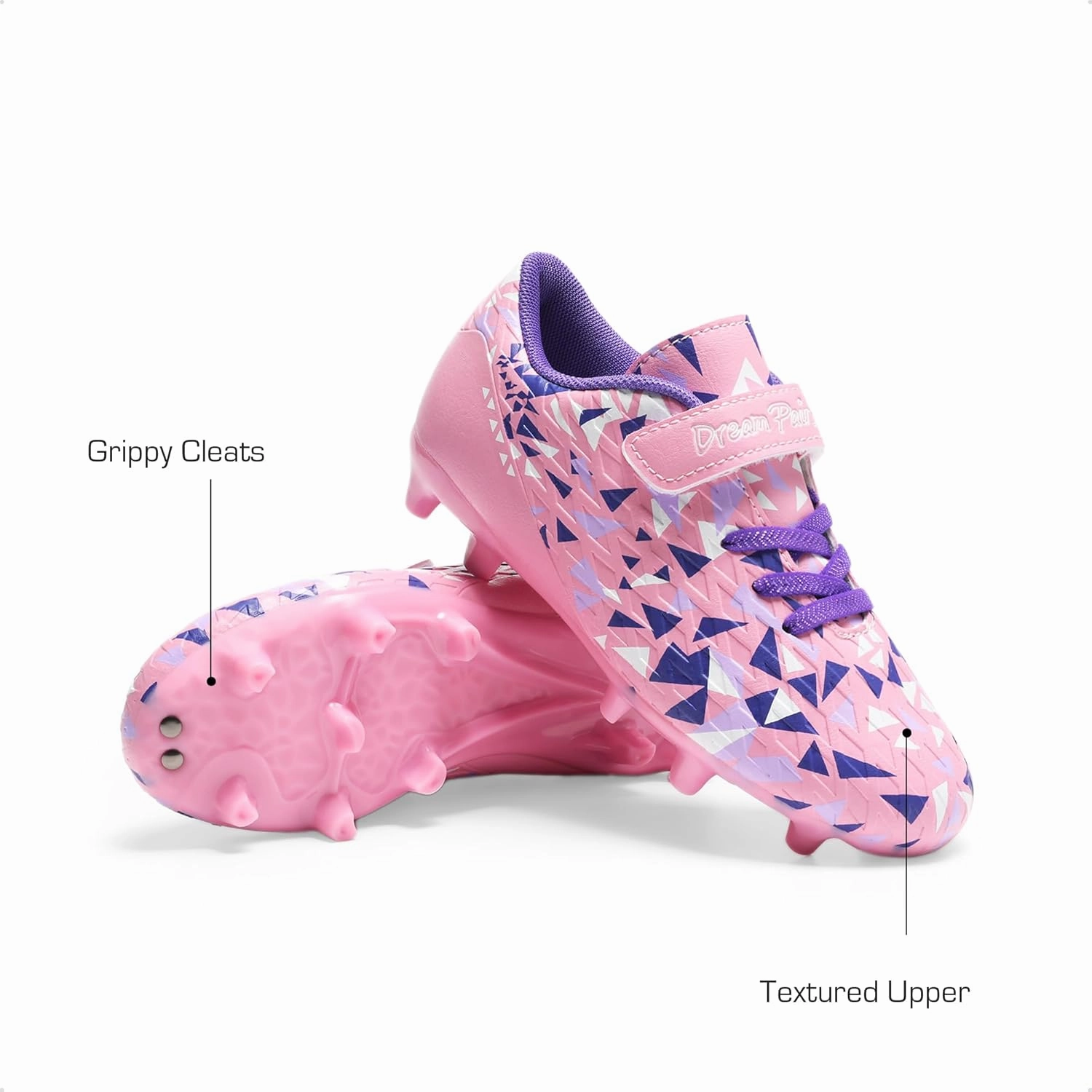 DREAM PAIRS Boys Girls Soccer Cleats Kids Football Shoes for Little/Big Kid SDSO2307K Phantom Gx Ii Elite Ag Pro Soccer Cleat