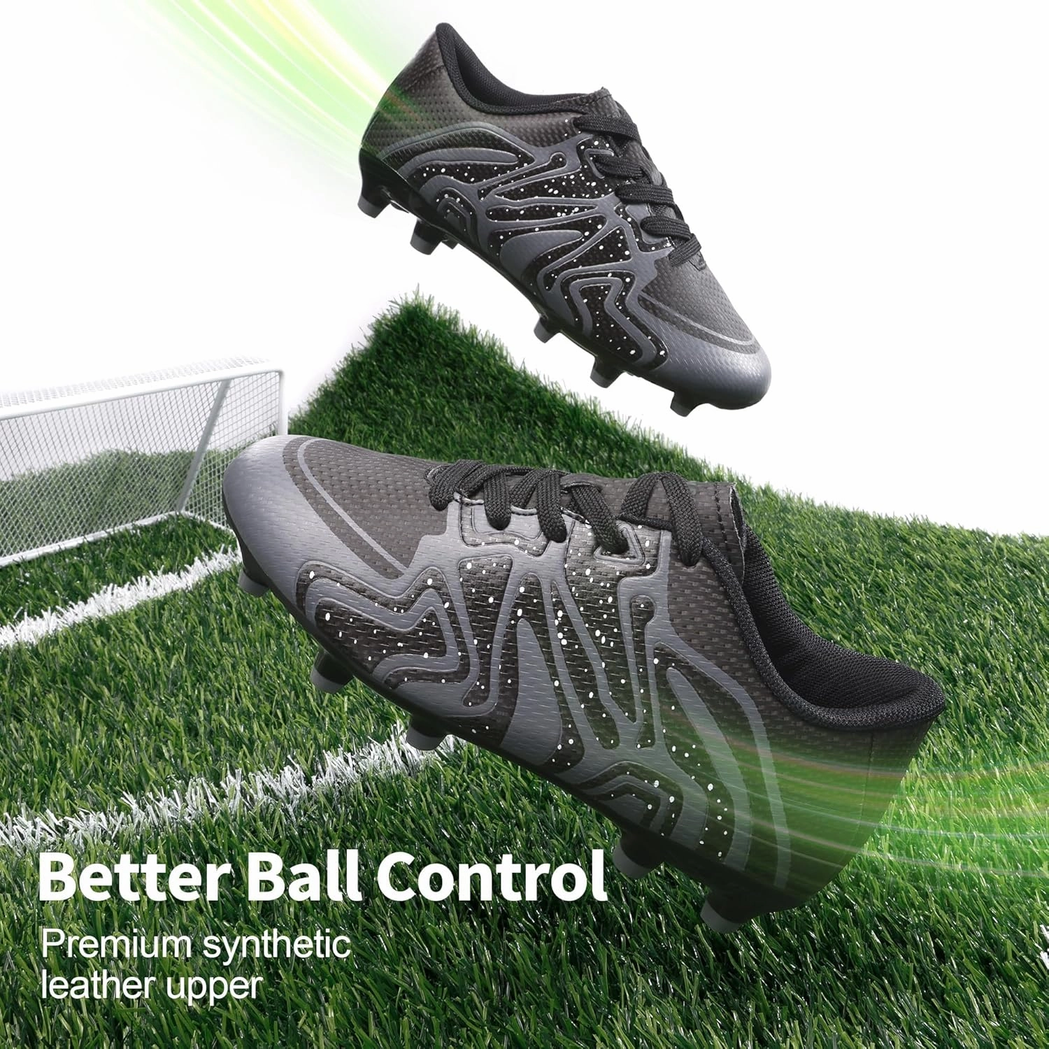 Wide Cleats Soccer DREAM PAIRS Boys Girls Soccer Cleats Youth Firm Groud Baseball Cleats Sport Athletic Outdoor Trainning Football Shoes for Little/Big Kid