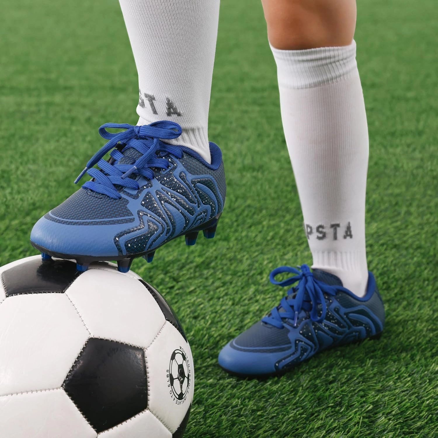 DREAM PAIRS Boys Girls Soccer Cleats Youth Firm Groud Baseball Cleats Sport Athletic Outdoor Trainning Football Shoes for Little/Big Kid F 50 Soccer Cleats