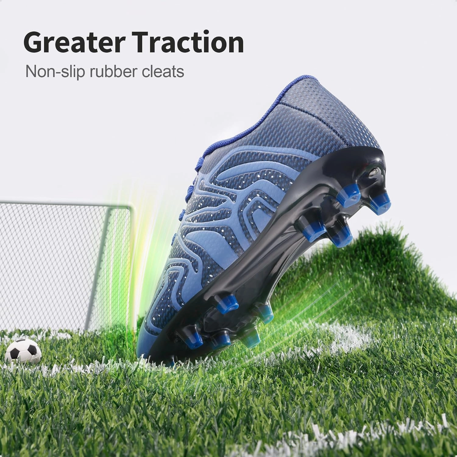 DREAM PAIRS Boys Girls Soccer Cleats Youth Firm Groud Baseball Cleats Sport Athletic Outdoor Trainning Football Shoes for Little/Big Kid Soccer Cleats Good For Wide Feet