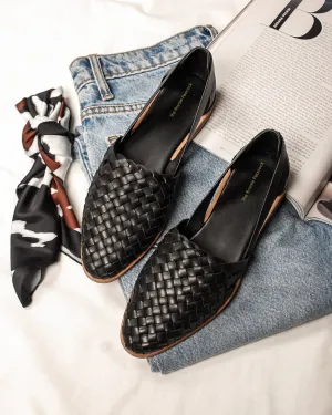 Kohls Snow Boots Zoe Black Braided Flats for Women