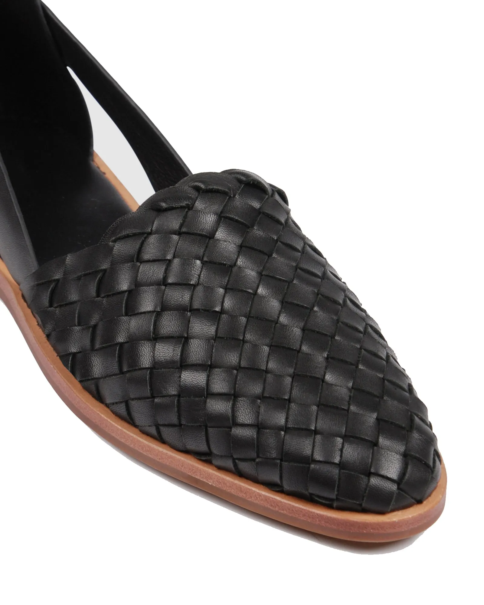 Winter Snow Ankle Boots Zoe Black Braided Flats for Women