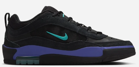Nike SB - Air Max Ishod Shoes | Black Violet Cool Nike Skate Shoes