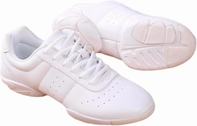 Everyset Versatile Training Shoes Girl & Youth White Soft Aerobics Shoes Cheerleading Sport Dance Shoes Training Cheer Shoes