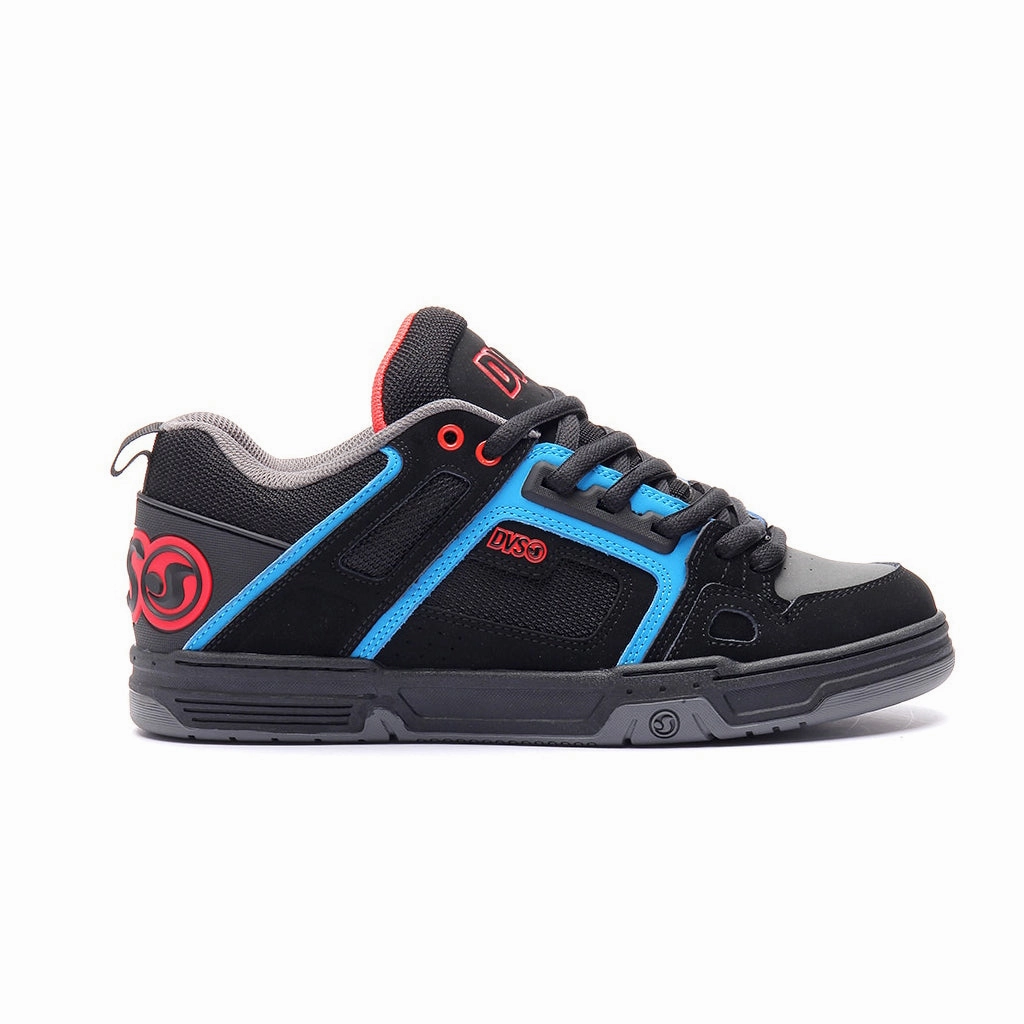 Size 2 Skate Shoes DVS Skateboard Shoes Comanche Black/Blue/Red