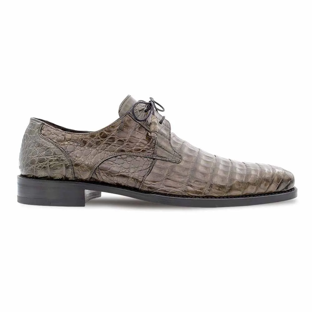 Tennis Shoes Dresses Mezlan of Spain Genuine Crocodile Skin Grey Derby Shoes ANDERSON (USA Men Size)