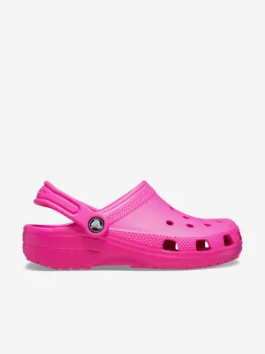 Crocs Girls Classic Clogs in Pink Indoor Clogs With Arch Support