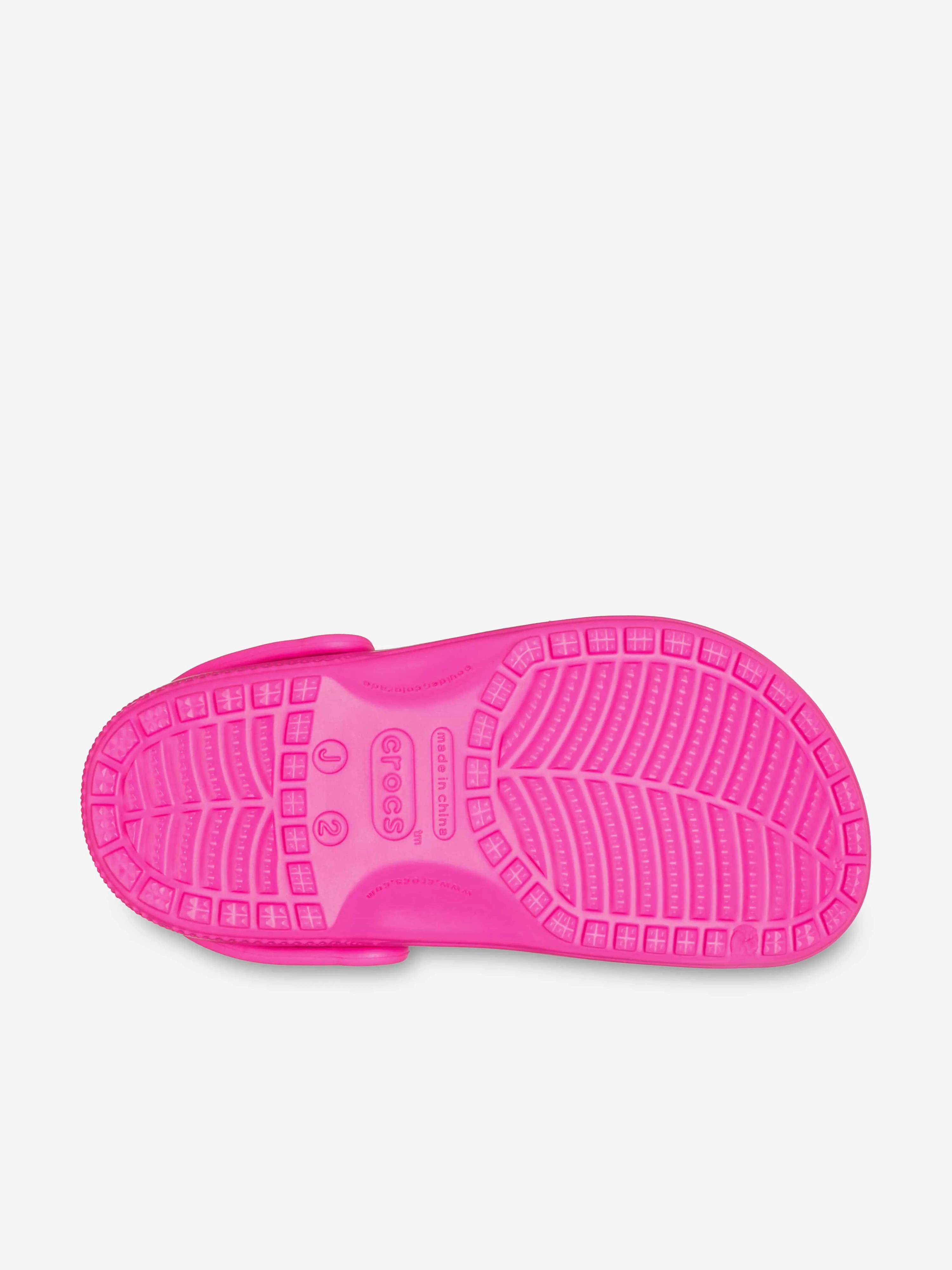 Peep Toe Clogs Crocs Girls Classic Clogs in Pink