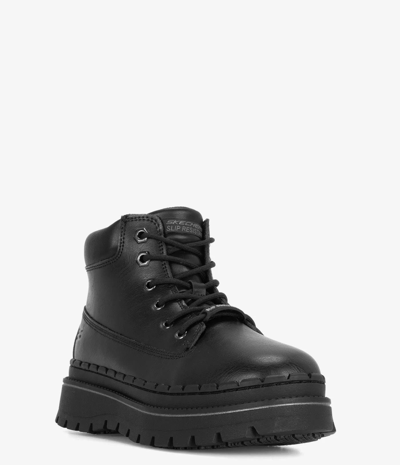 Canvas Work Boots Skechers Work Jammers Slip-Resistant Lace-Up Boot - Women