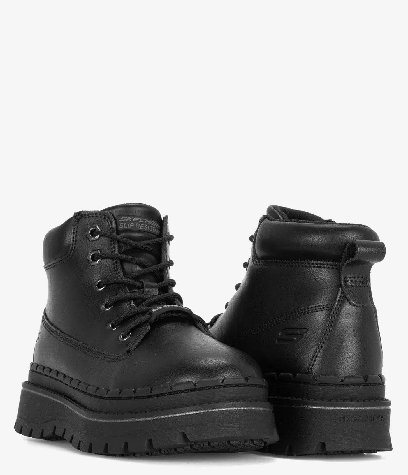 Skechers Work Jammers Slip-Resistant Lace-Up Boot - Women Best Composite Toe Insulated Work Boots