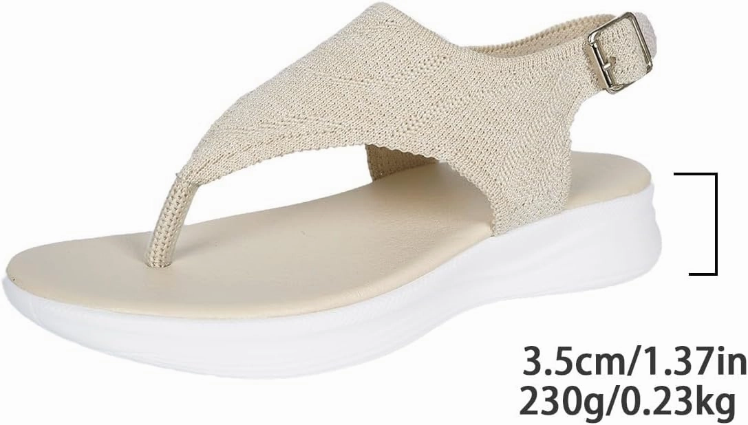 Wool Lined Flip Flops Women's Orthotic Cushion Flip Flops Summer Comfortable Slip On Flip Flops Wide Width Walking Sandals for Women with Arch Support