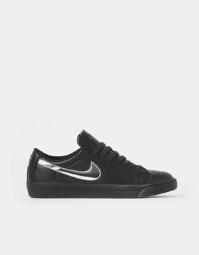 Nike SB 'Dancer' Zoom Blazer Low QS Skate Shoes - Black/Metallic Silver-Black Shoe Palace Nike Shoes