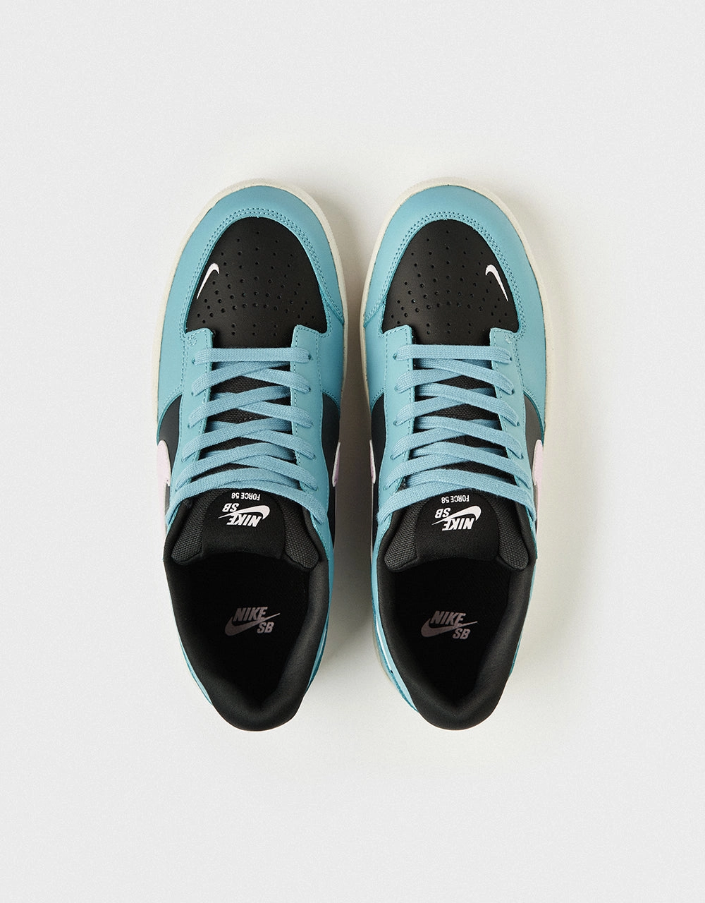 High End Nike Shoes Nike SB Force 58 Premium Skate Shoes - Denim Turq/Pink Foam -Dk Smoke Grey