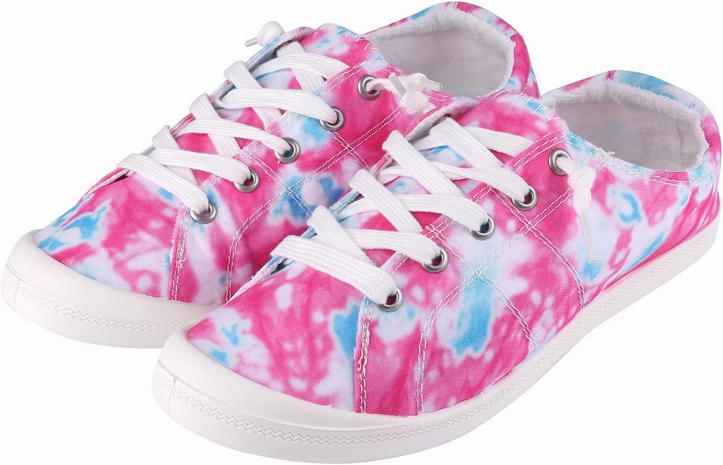 eBigValue Flat Canvas Sneakers Lace Up Style for Women's for Outdoor Traveling, Shopping, Cycling, Running Jfw Winter Cycling Shoe Review