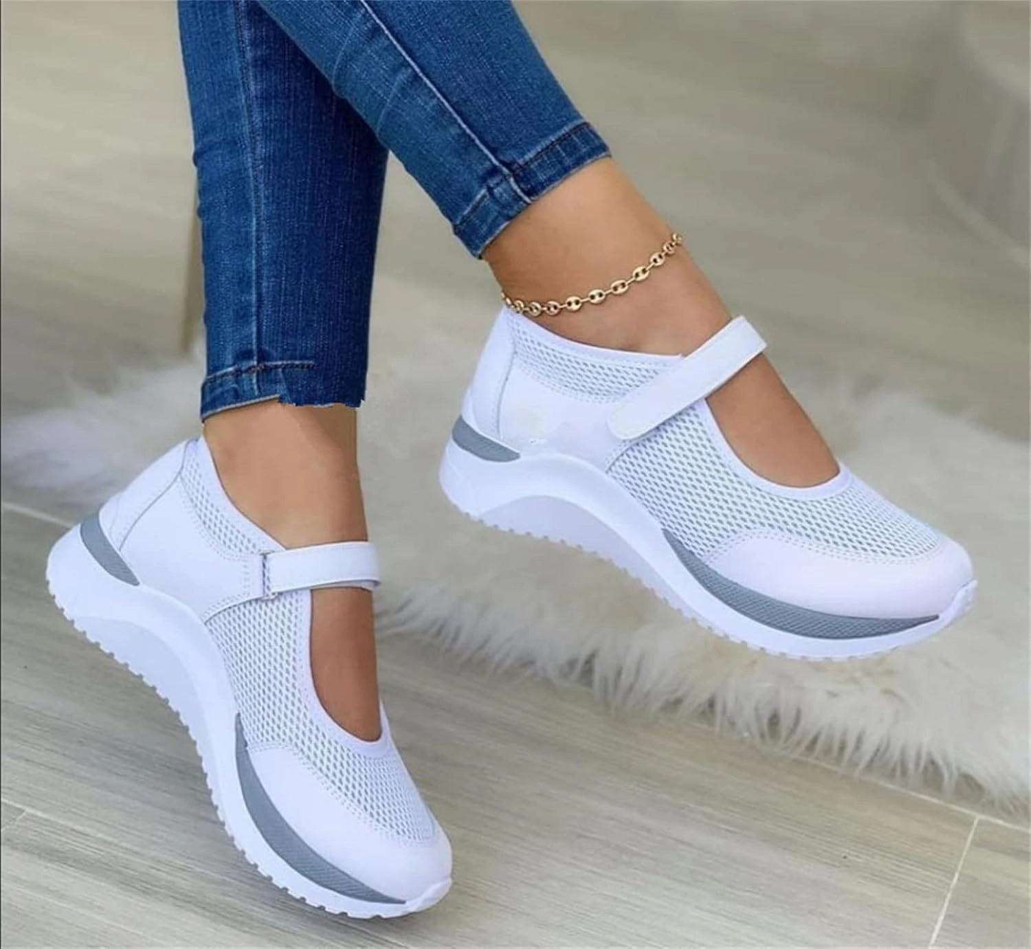 Ladmiple Shoes For Women Sneakers Trendy Casual Lace Up Dressy Summer Fashion Low Top Slip On Platform Walking Shoes Fashionable Slip On Shoes