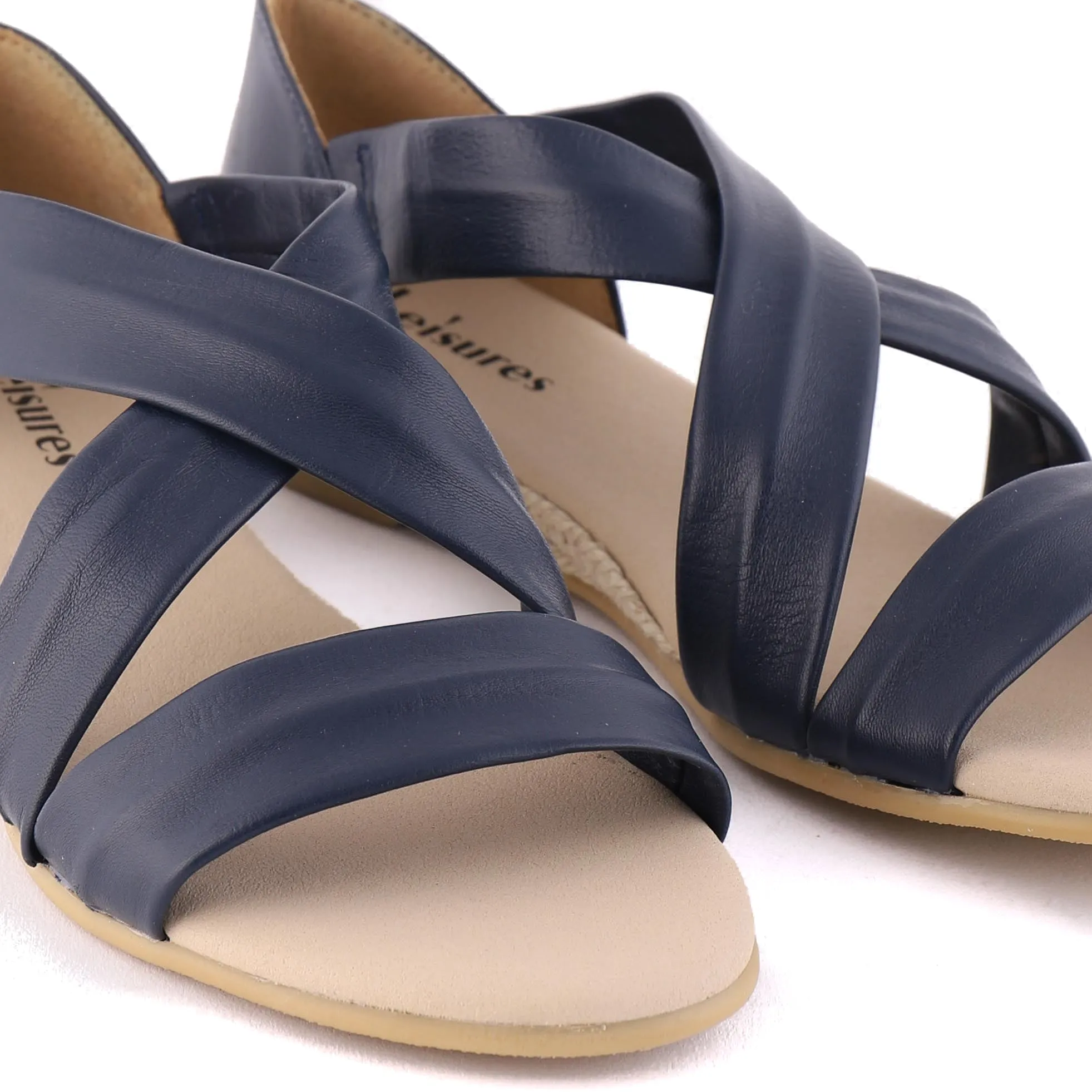 Franco Sarto Clemens Espadrille Wedge Sandal HOLLIE Navy