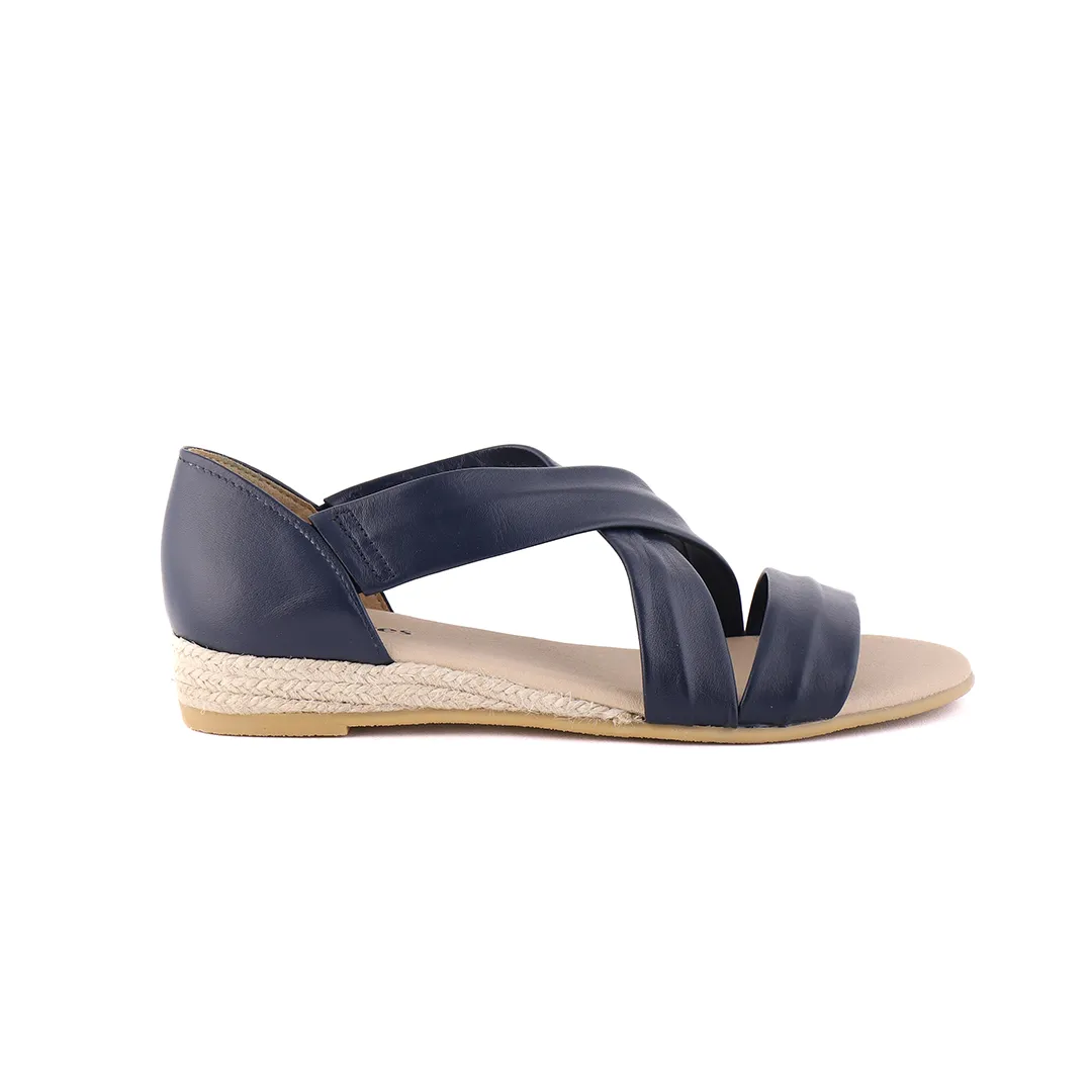 HOLLIE Navy Espadrilles Open Back