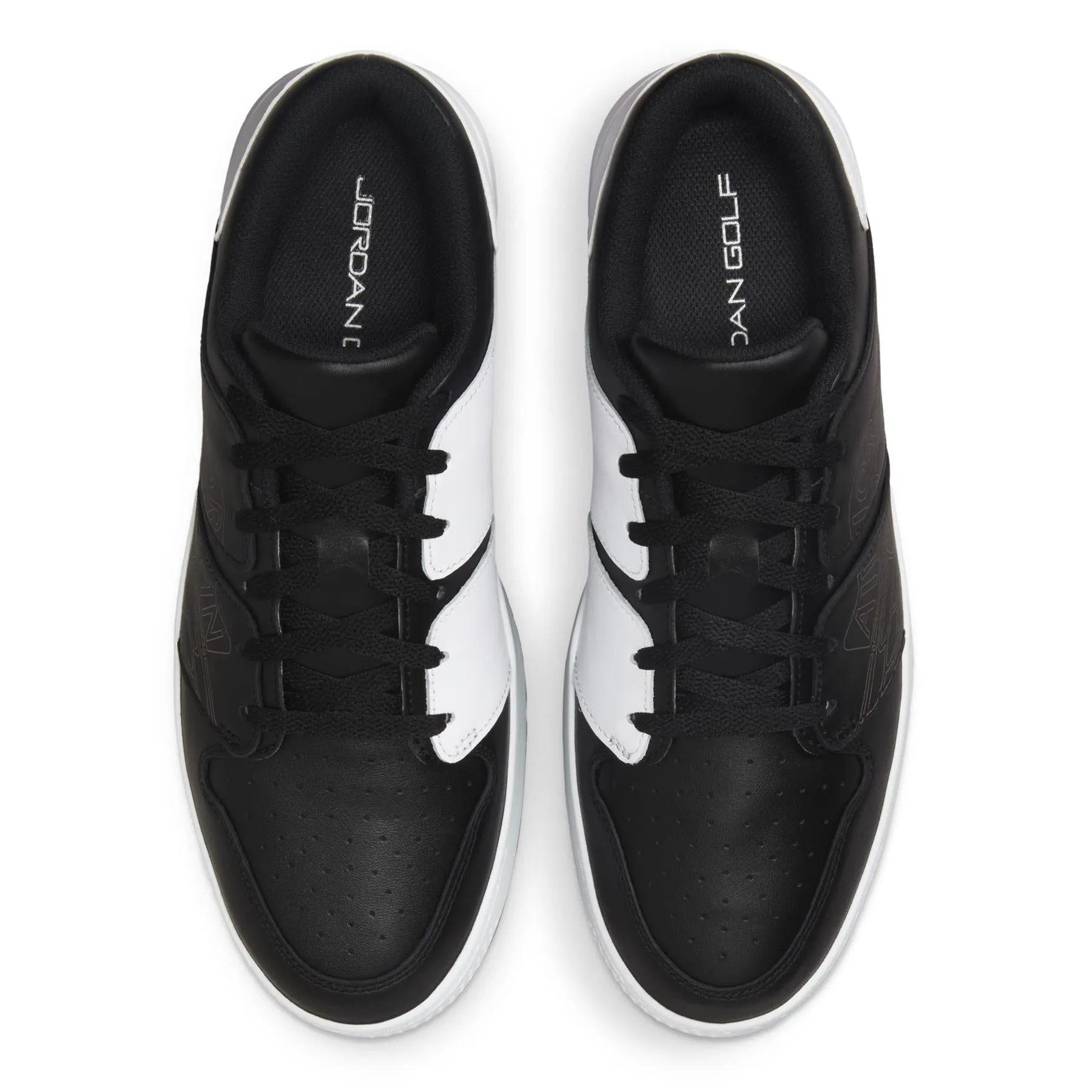 Kid Golf Air Jordan 1 NU Retro Golf Shoes Black/White/Cool Gray