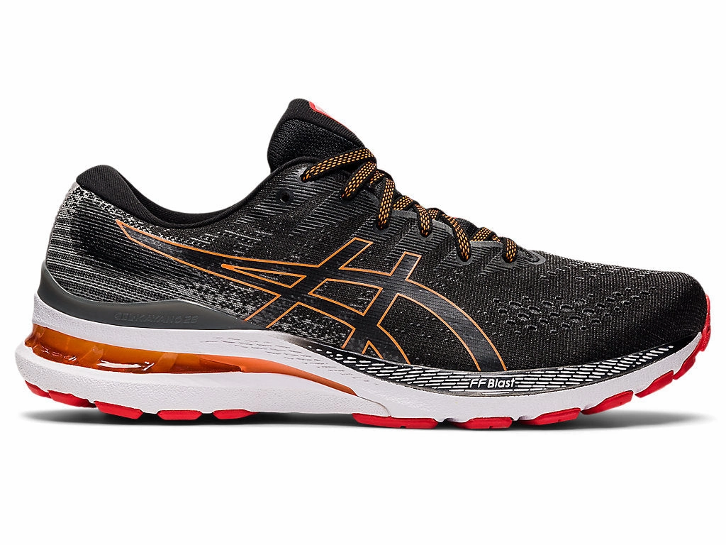 Men's Asics Gel-Kayano 28, Black/Clay Grey, 11 4E Extra Wide Asics Vs Puma Running Shoes