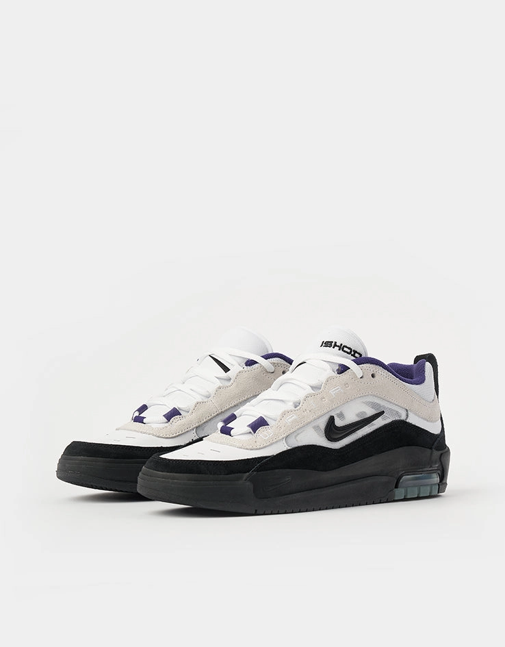 Nike Zoom Winflo Shoes Nike SB Air Max Ishod Skate Shoes - White/Black-Court Purple-Black