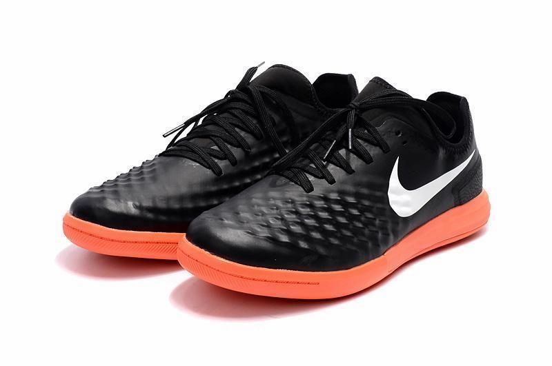 Nike MagistaX Finale II IC Soccer Shoes Black White Orange Low Nike Shoes