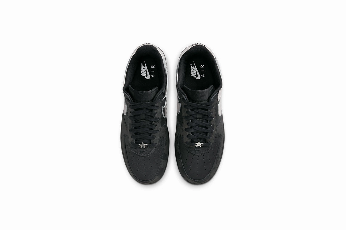 Nike Air Force 1 Retro Low - "All-Star" Black / Metallic Silver Customize Nike Shoes Air Max
