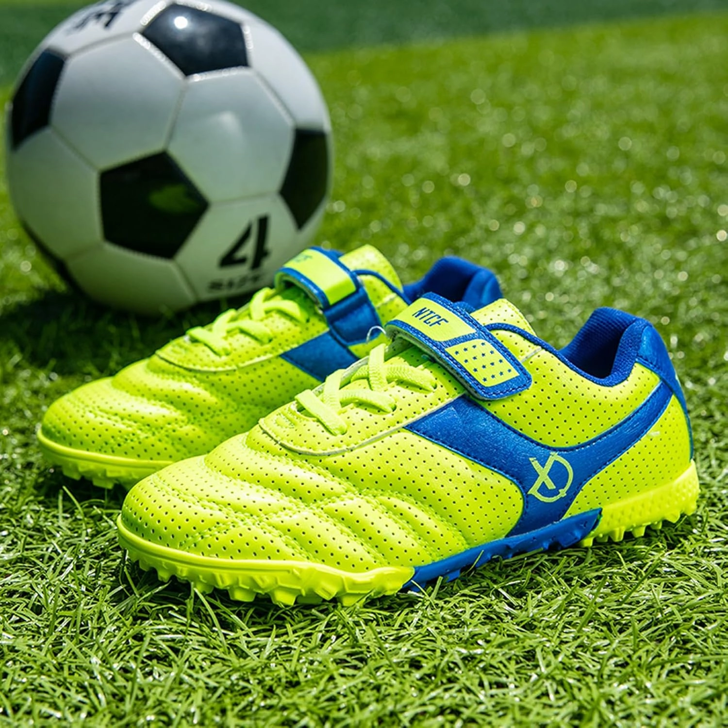 Soccer Cleats Houston Eliogn Boys Girls AG/FG Soccer Shoes Outdoor Athletic Actual Combat Training Shoes Football Shoes for Kids (Little Kid/Big Kid)