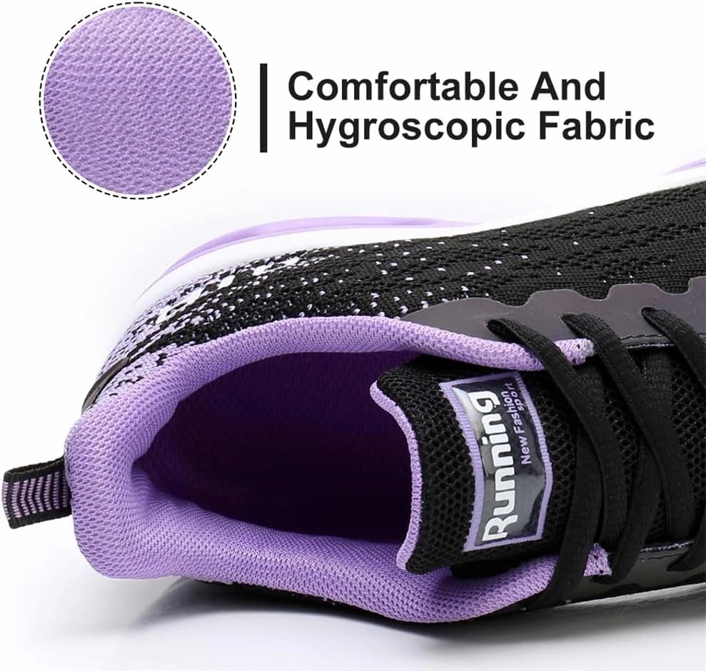 Dannto Women's Lightweight Walking Sneakers Air Cushion Tennis Athletic Running Fashion Sport Shoes for Girls All Training Shoes