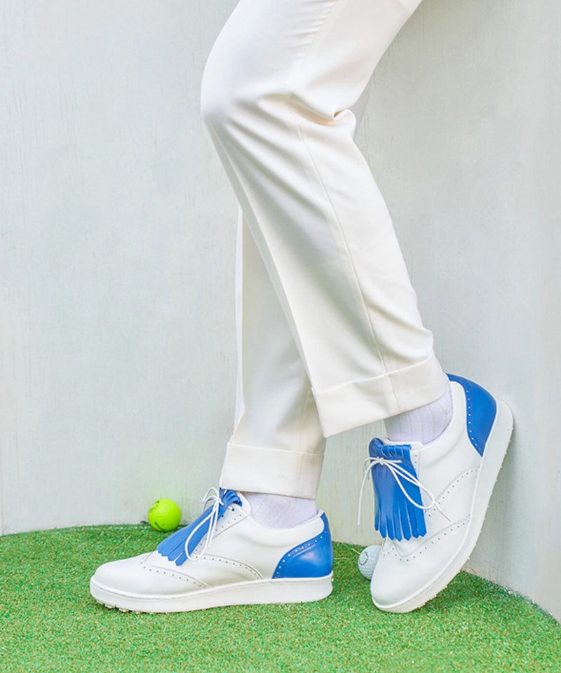 ALL CLASSIC Golf Wingtip Spikeless Golf Shoes - Blue Golf Shoe Gggg Golf