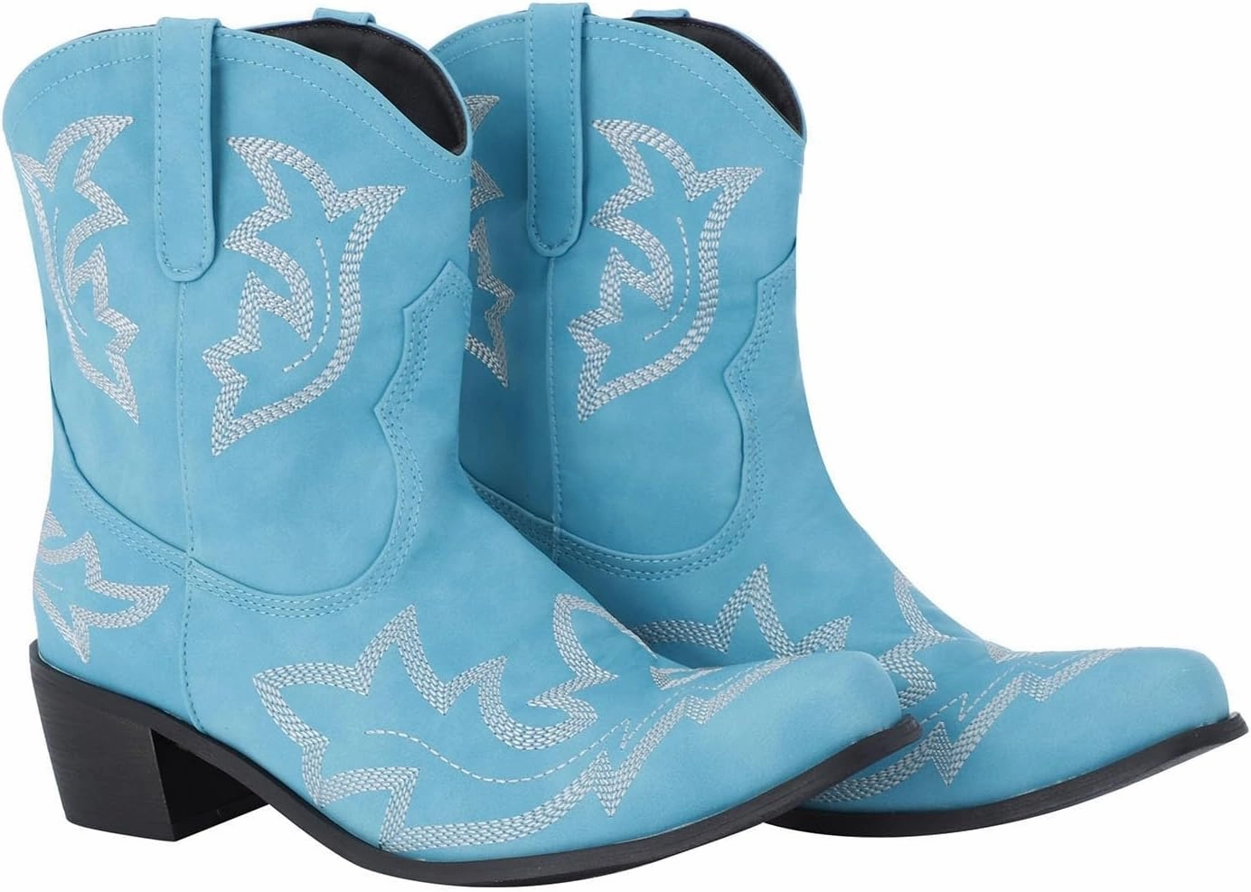 Steel Combat Boots Cowgirl Boots Women's Embroidery Cowboy Ankle Boots Low Heel Cowgirls Booties Retro Classic Outdoor Western Bootie