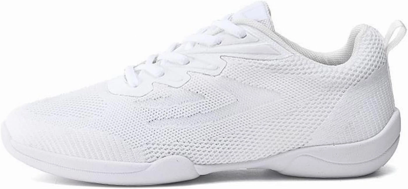 Women Girls White Cheerleading Shoes Athletic Training Tennis Walking Competition Youth Cheer Sneakers Dancing Italian Soccer Cleats