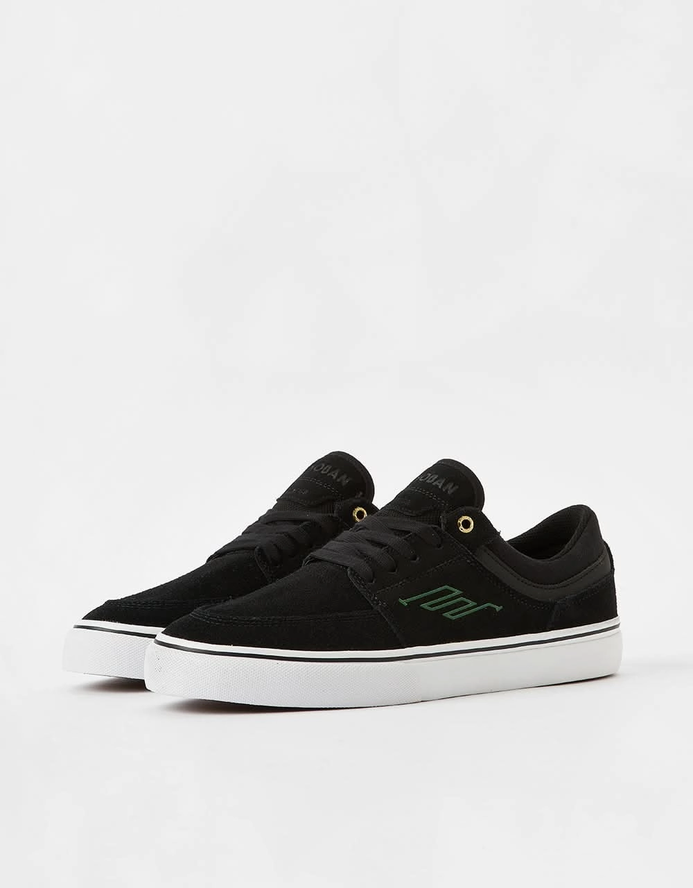 Emerica Hoban Skate Shoes - Black/White/Gold Game Skate