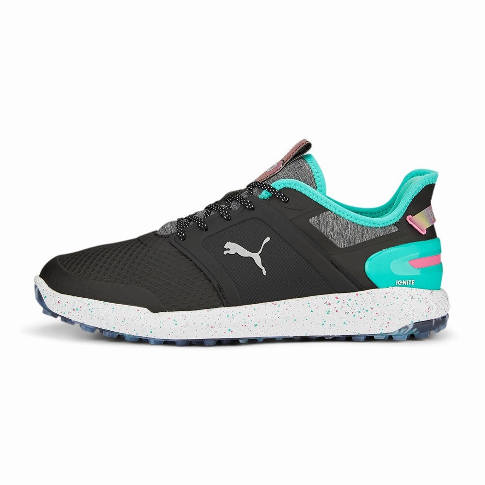 Puma Basket Shoes Puma x PTC IGNITE Elevate Spikeless Golf Shoes - Puma Black/ Aqua Green/ Shocking Pink