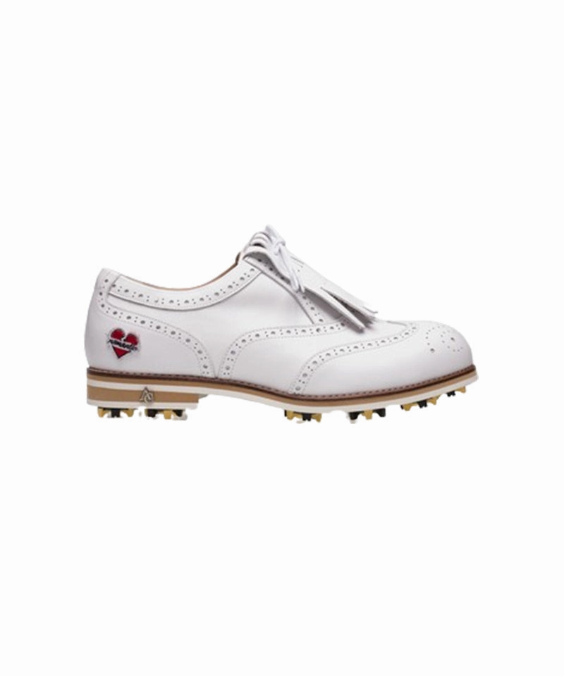 Prolite Golf Shoes ALL CLASSIC Golf Nomantic Noble Wingtip Classic Golf Shoes - White
