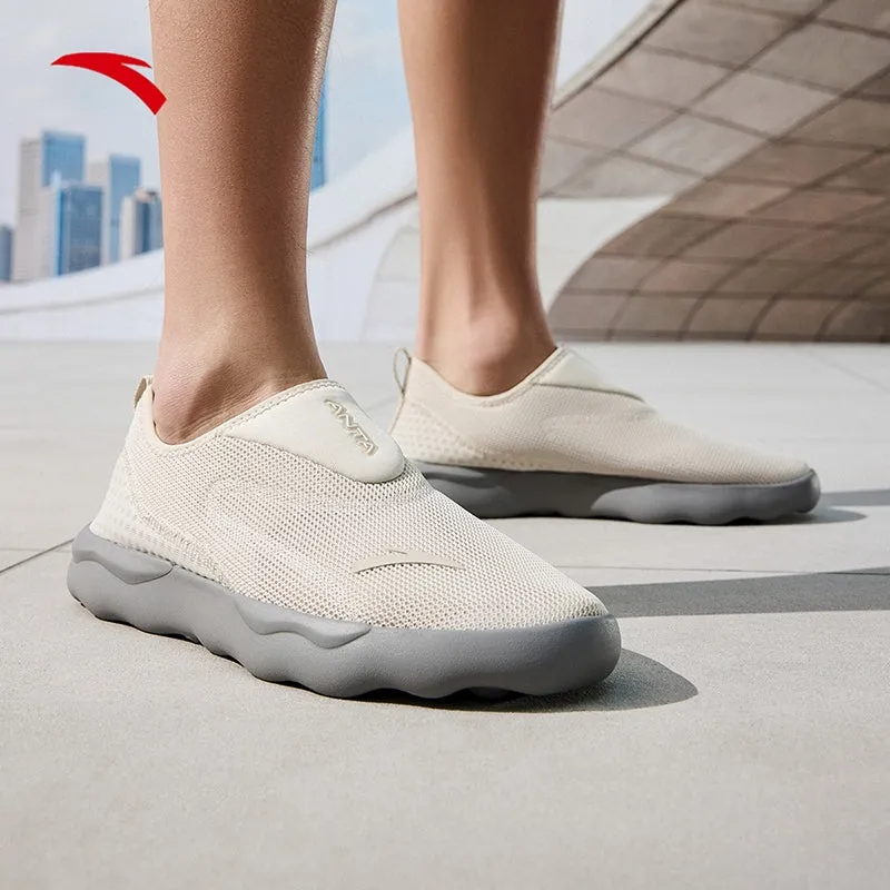Weight Training Shoes ANTA Men Cross-Training Shoes Slip-on/Slipon Shoes 9125B7703-2 -Kernel Gray (Kasut Sukan Lelaki)