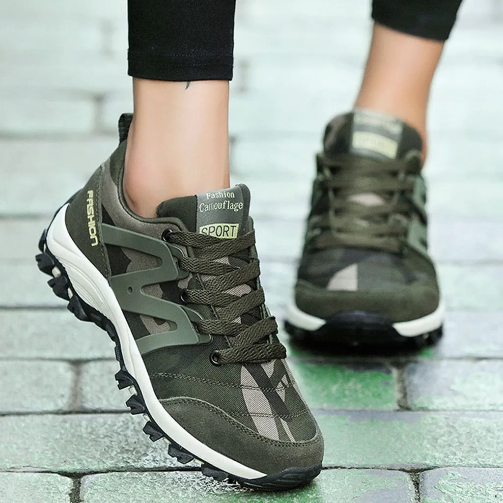 Couple Military Training Camouflage Shoes Non-Slip Unc Tennis Shoes