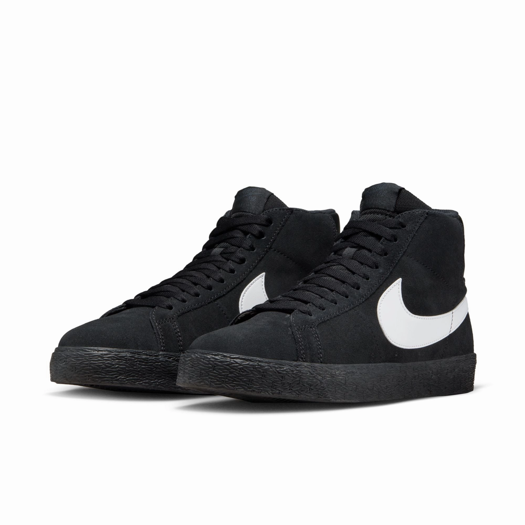 Nike Leather Golf Shoes Nike SB Zoom Blazer Mid Black White Black Shoes