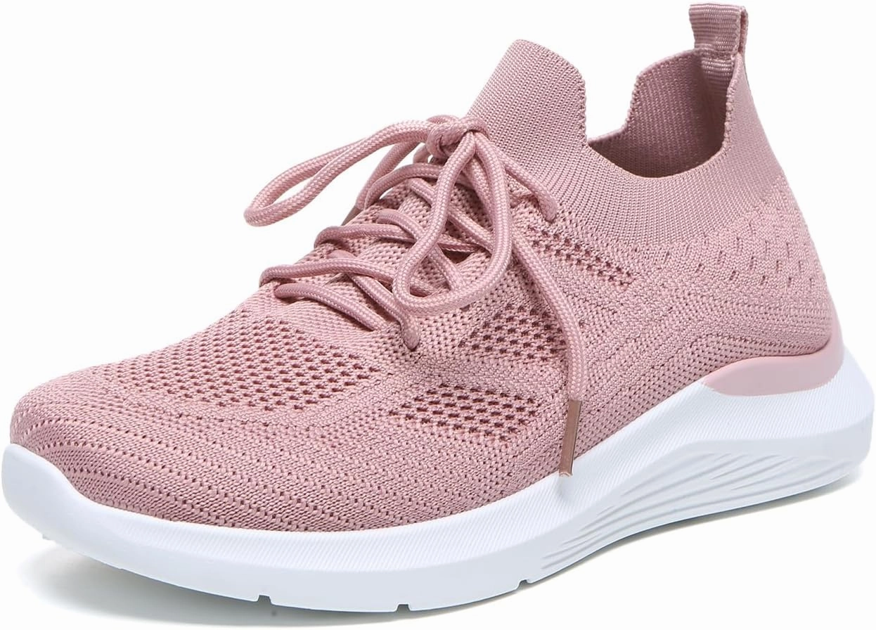 Bernal Sneakers for Women Casual Mesh Breathable Lace Up Walking Shoes Lightweight Non Slip Tennis Gym Workout Shopping Shoes Mizuno Wave Supersonic 2 Volleyball Shoes